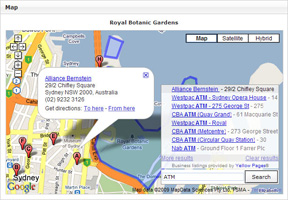 Map local search